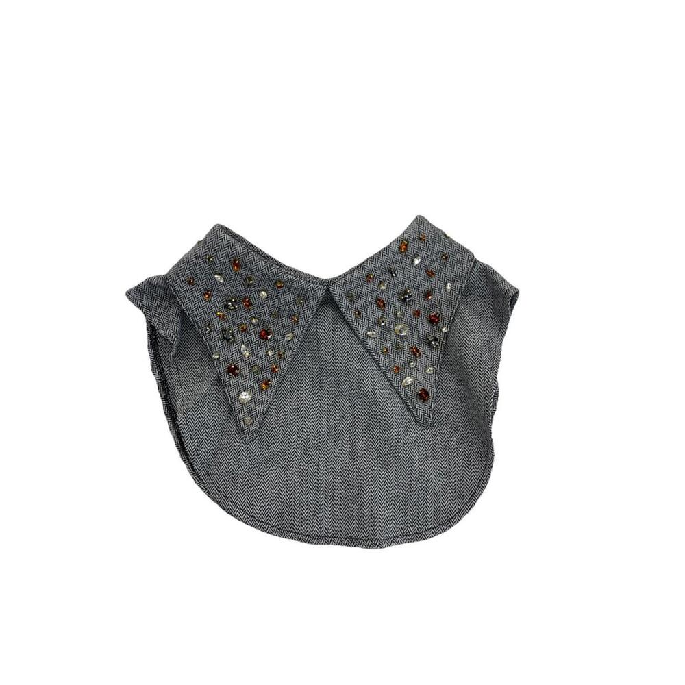 NWT Lele Sadoughi‎ Payton Mixed Crystal Pointed Collar H84